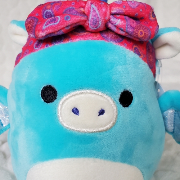 Tatiana the Dragon with Bow Squishmallows 5 Inch BNWT - Picture 7 of 7